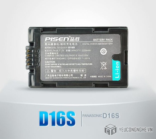 Pin cho máy quay Panasonic D16S Pisen