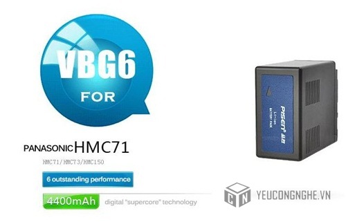 Pin cho máy quay Panasonic VBG6 Pisen