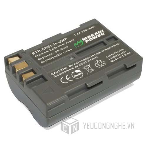 Pin cho máy ảnh Nikon EN-EL3E Wasabi