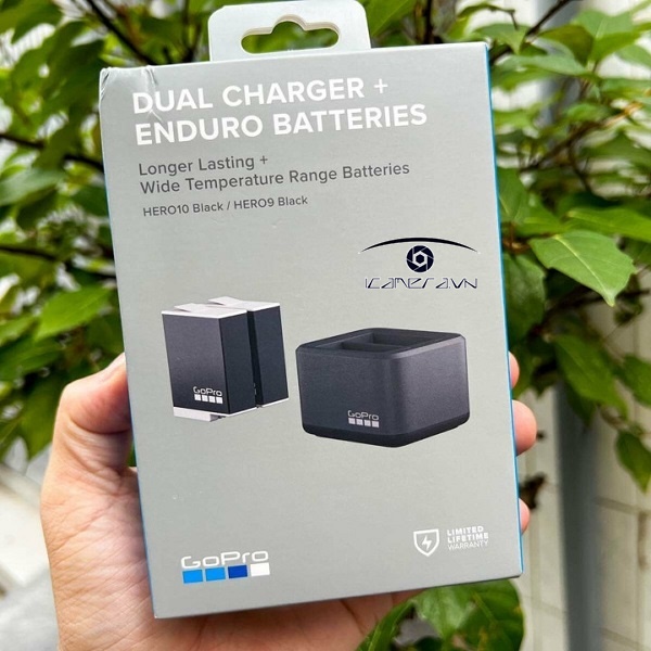 Bộ sạc đôi Gopro Dual Battery Charger + 02 Pin Enduro 