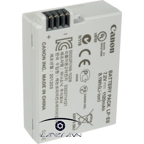Pin máy ảnh kỹ thuật số Canon LP-E8 chất lượng,giá rẻ.