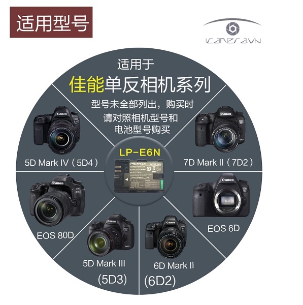 Pin Máy Ảnh Pisen Canon LP-E6N