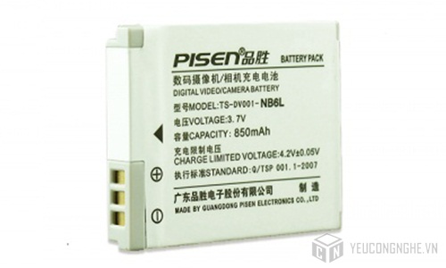 Pin cho máy ảnh Canon NB6L Pisen