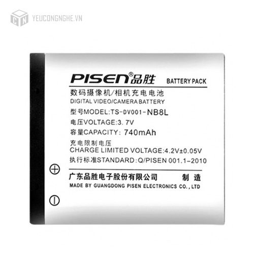 Pin cho máy ảnh Canon NB8L Pisen