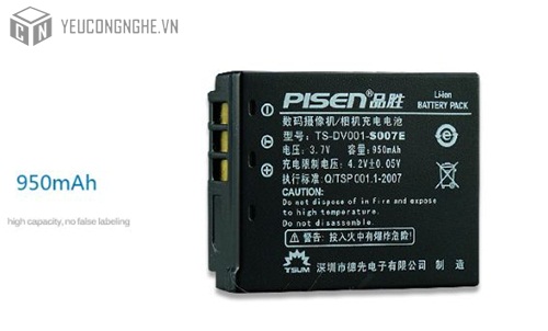 Pin sạc cho máy ảnh Panasonic S007E Pisen