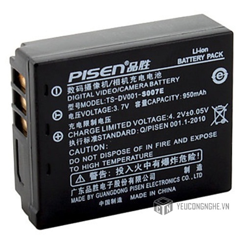 Pin sạc cho máy ảnh Panasonic S007E Pisen
