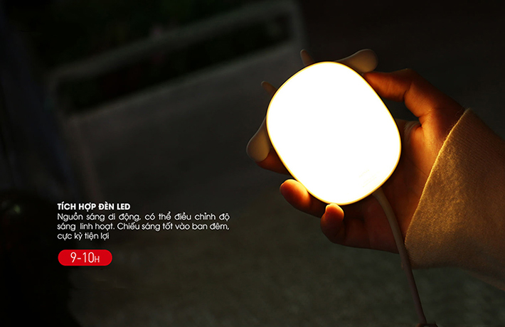 Thiết bị sưởi ấm cầm tay có đèn chiếu sáng Baseus JPD-Q78