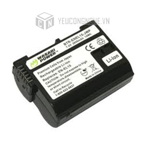 Bộ 2 pin 1 sạc cho máy ảnh Nikon EN-EL15 Wasabi