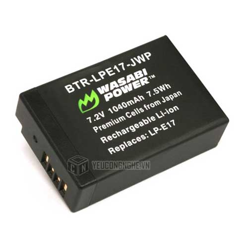 Pin cho máy ảnh Canon LP-E17 Wasabi