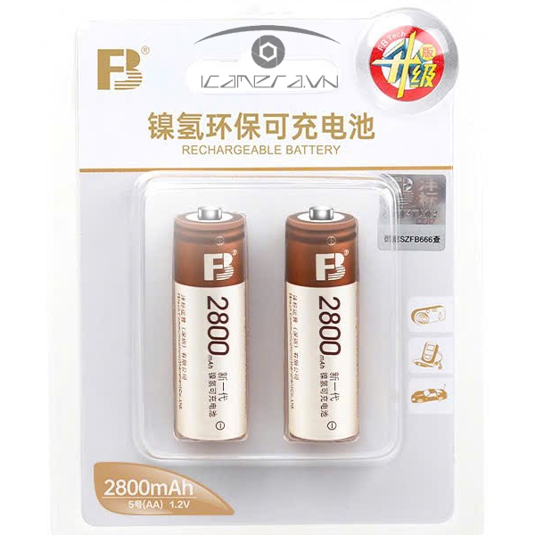 Pin sạc AA dung lượng 2800mAh hãng FB
