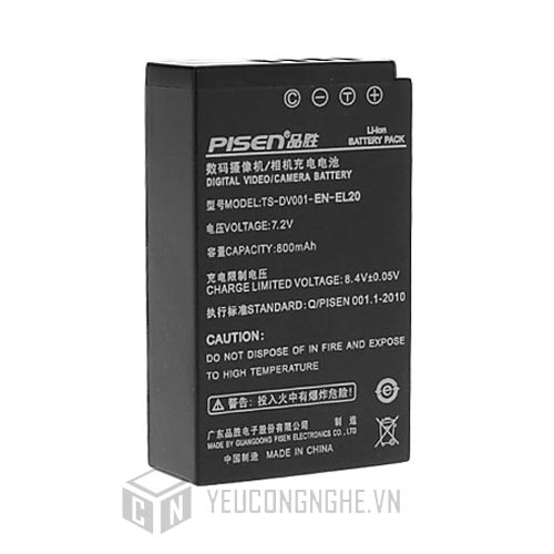 Pin cho máy ảnh Nikon EN-EL20 Pisen
