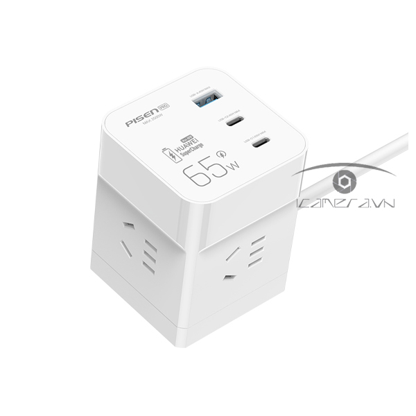Ổ cắm đa năng - PISEN PRO Desktop Smart Rubik Cube HK43 smart fast charge