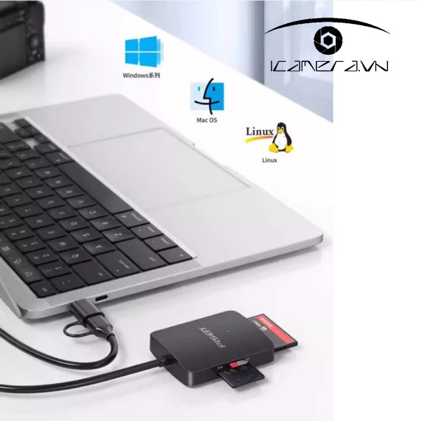 Đầu Đọc Thẻ Nhớ Pisen đa năng USB 3.0 và Type-C