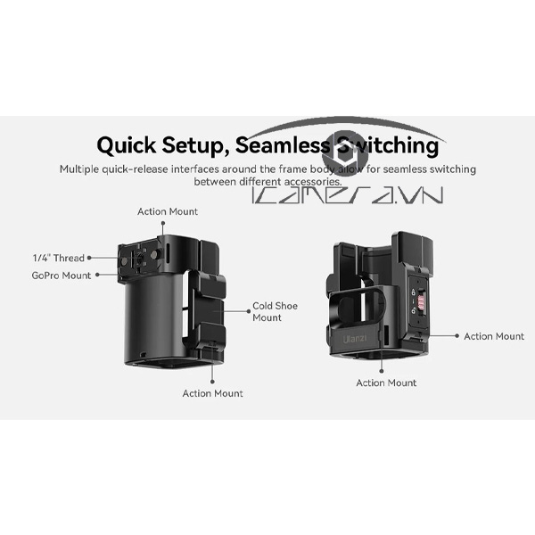 Ulanzi PK-06 Expansion Adapter cho DJI Osmo Pocket 3