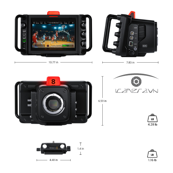 Máy quay phim Blackmagic Studio Camera 6K Pro