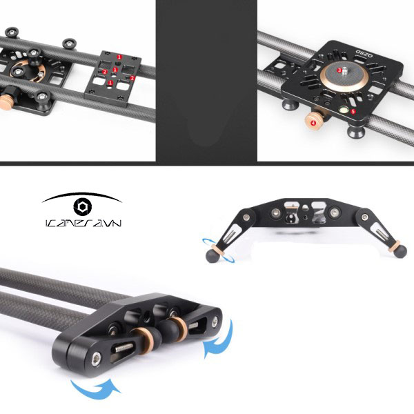 Thanh trượt carbon Dolly Slider QZSD QH7120C