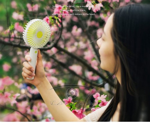 Quạt sạc pin cầm tay có chân đế USB Hand Mini Fan M8