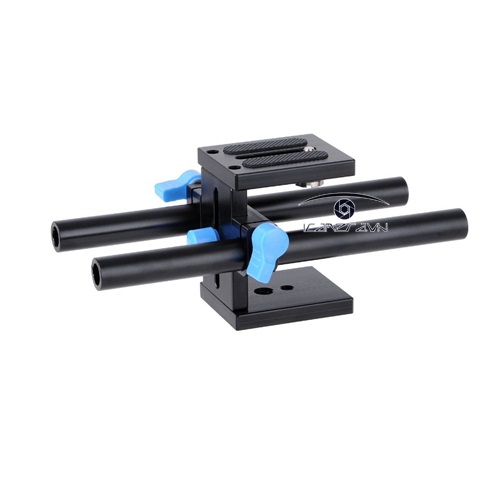 Ray Follow Focus Rail Rod Support System Baseplate Mount For DSLR Rig