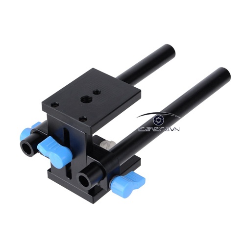 Ray Follow Focus Rail Rod Support System Baseplate Mount For DSLR Rig