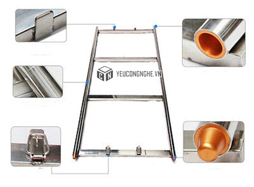 Ray trượt hỗ trợ quay phim Heavy duty stainless Camera dolly track CR-01