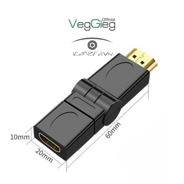Đầu Nối HDMI Quay 360 Độ - V-S109