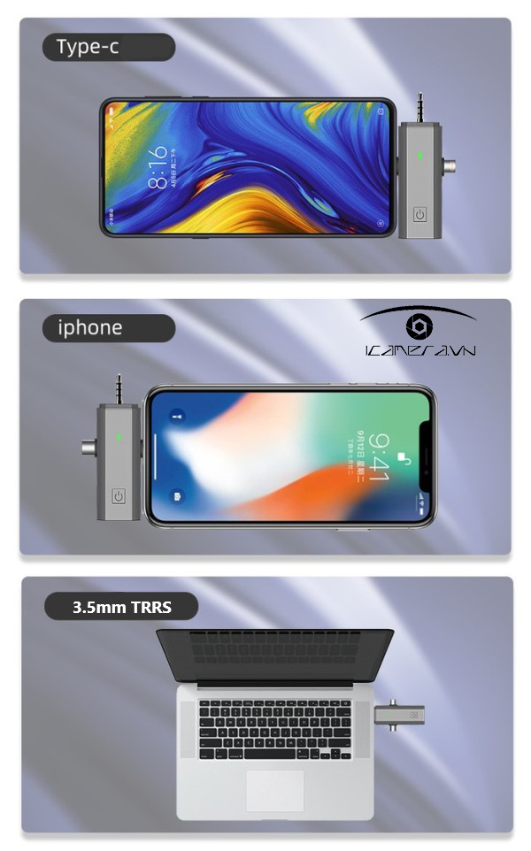 Micro thu âm không dây NNS-S171M Livestream Vlog