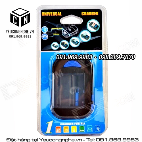 Sạc đa năng cho pin máy ảnh từ ổ điện và xe hơi Universal Charger