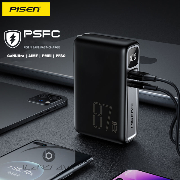 Sạc dự phòng 87W - PISEN PRO Super High Power Box - Hybrid - Laptop & Mobile