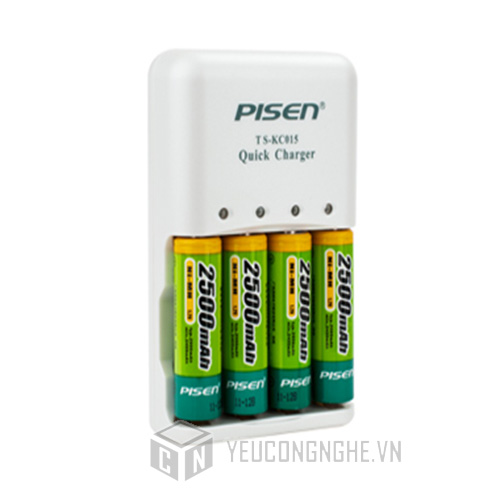 Sạc Pisen TS – KC015 dùng cho Pin Ni-MH AA/AAA