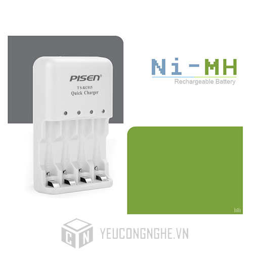 Sạc Pisen TS – KC015 dùng cho Pin Ni-MH AA/AAA