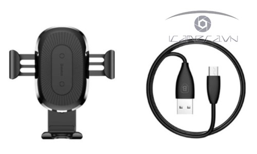 Giá đỡ kiêm sạc không dây kẹp cửa gió trên xe hơi, oto WXYL-B0A Baseus