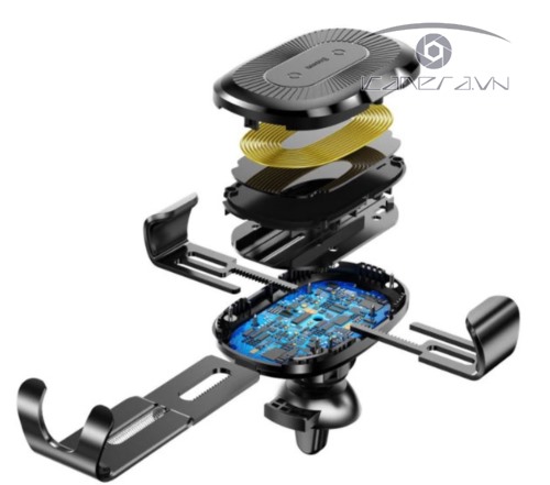 Giá đỡ kiêm sạc không dây kẹp cửa gió trên xe hơi, oto WXYL-B0A Baseus