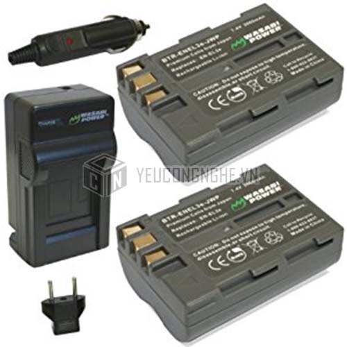 Sạc cho máy ảnh Nikon EN-EL3E Wasabi