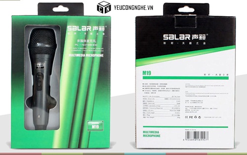 Microphone giá rẻ tiện dụng cho máy tính laptop Salar M19