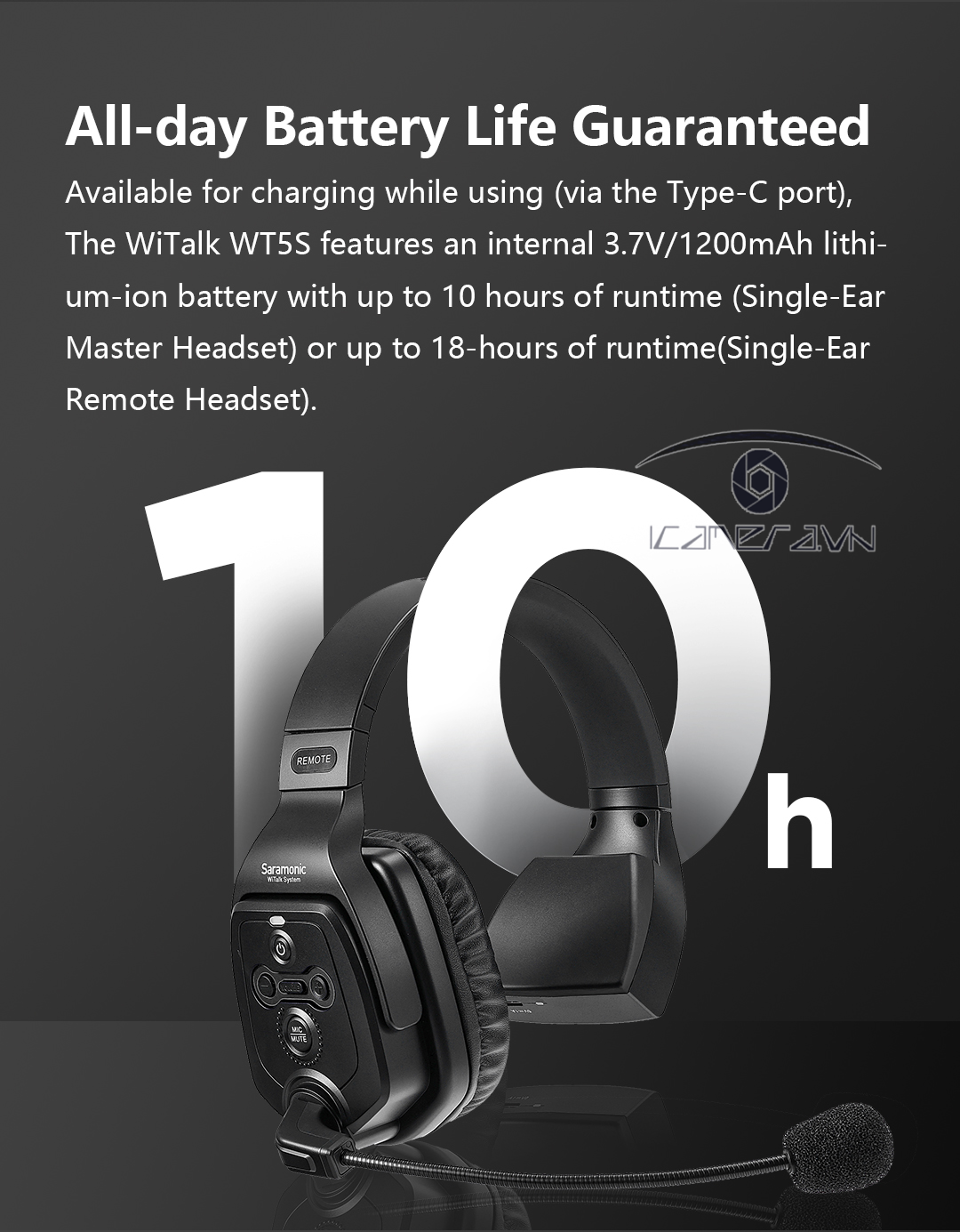 Tai nghe liên lạc nội bộ Saramonic Witalk WT5S