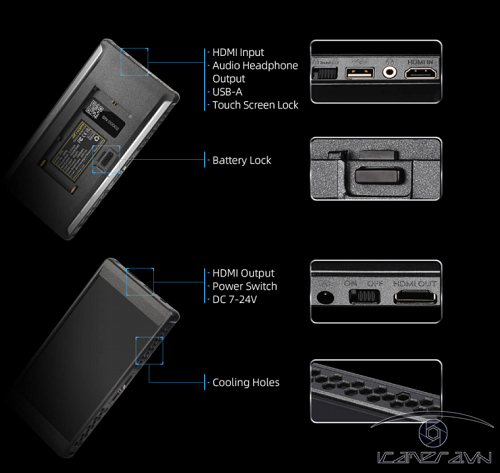 Màn hình Portkeys PT6 Professional Streaming Monitor ( 5.2")