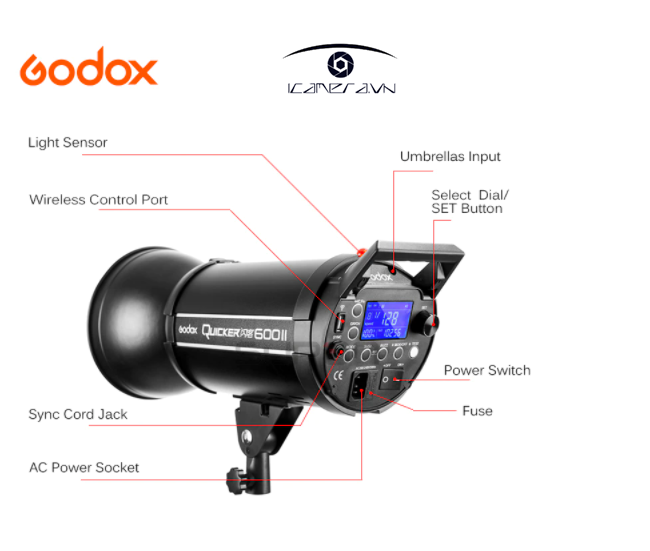 Đèn Godox Quicker 600II M