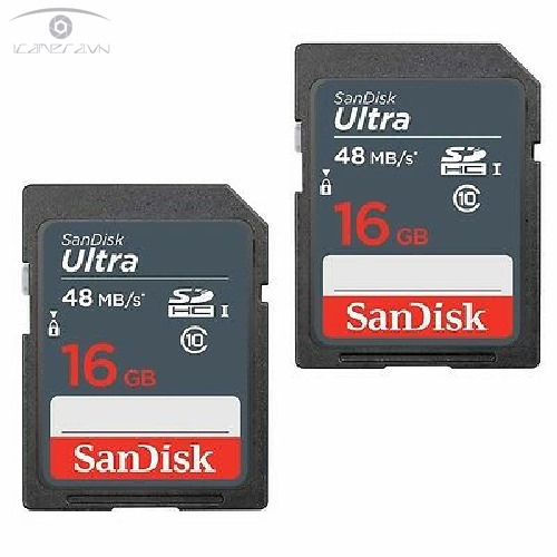 Thẻ nhớ SD Sandisk SDHC Ultra 16GB tốc độ 48MB/s SDSDUNB-016G-GN3IN