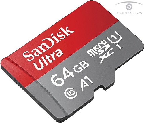 Thẻ nhớ microSDHC Sandisk Ultra A1 Class10 64GB tốc độ 100MB/s SDSQUAR-064G-GN6MN
