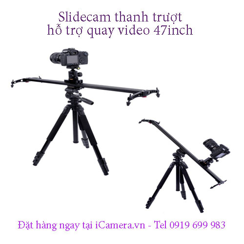 Slidecam thanh trượt hỗ trợ quay video 1.2m 47 inch