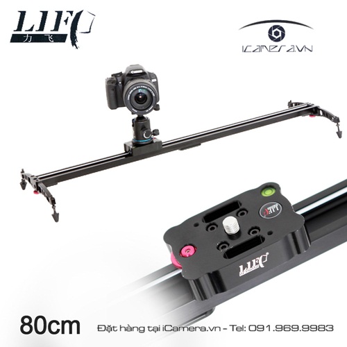 Slider Camera Track thanh ray trượt hỗ trợ quay phim LIFA 0.8m/ 32”