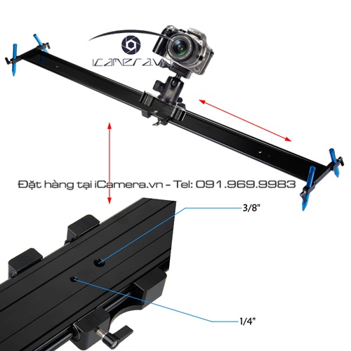 Slider slidecam 1.2m thanh trượt ray hỗ trợ quay phim SF-12 Sute Foto