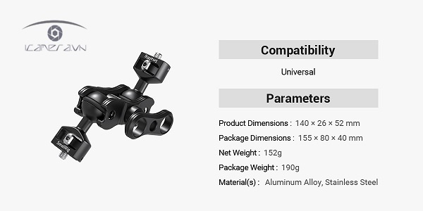 SmallRig 2070B - Articulating Arm with Dual Ball Heads