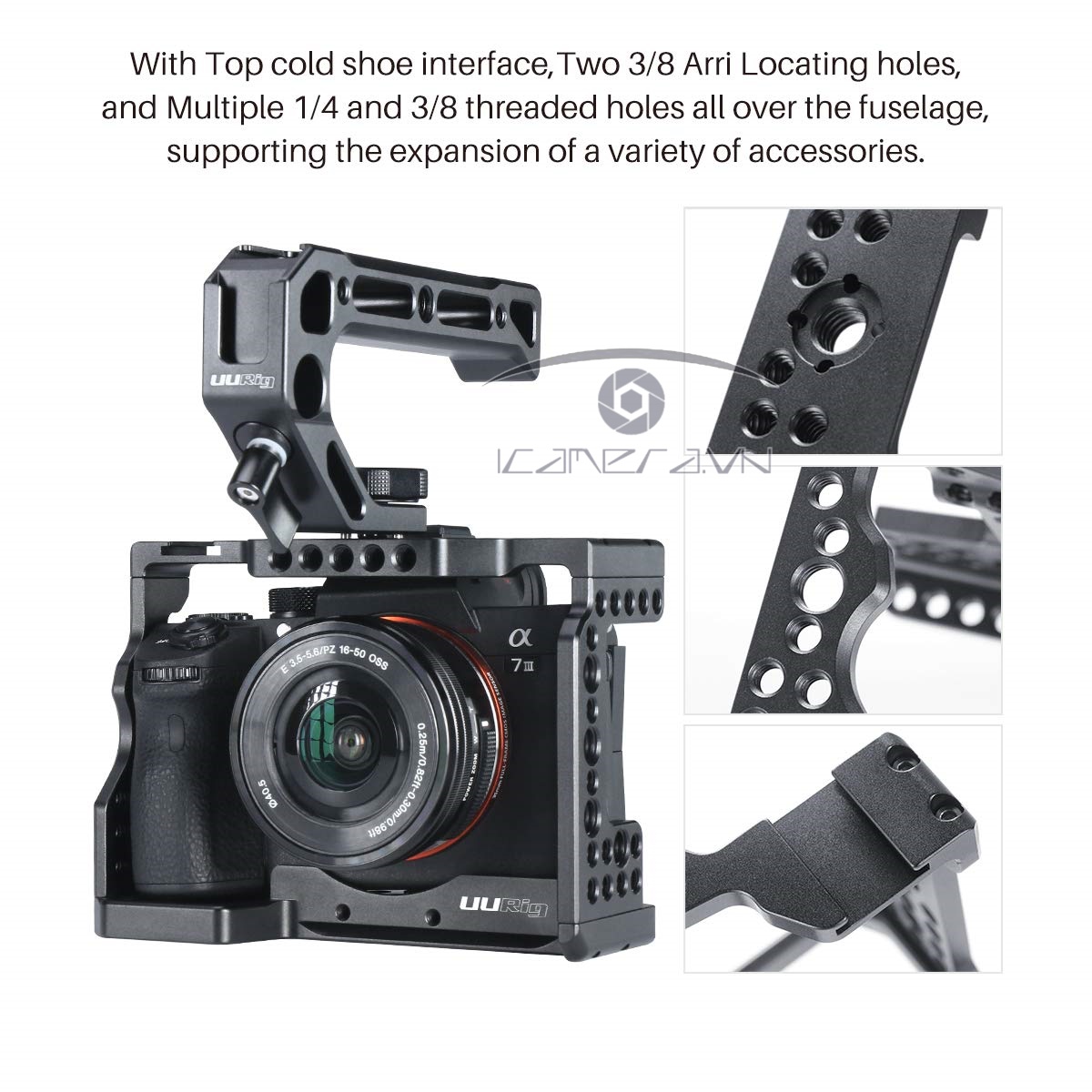 Khung máy SmallRig Cage cho Sony A7III A7RIII Uurig C-A73