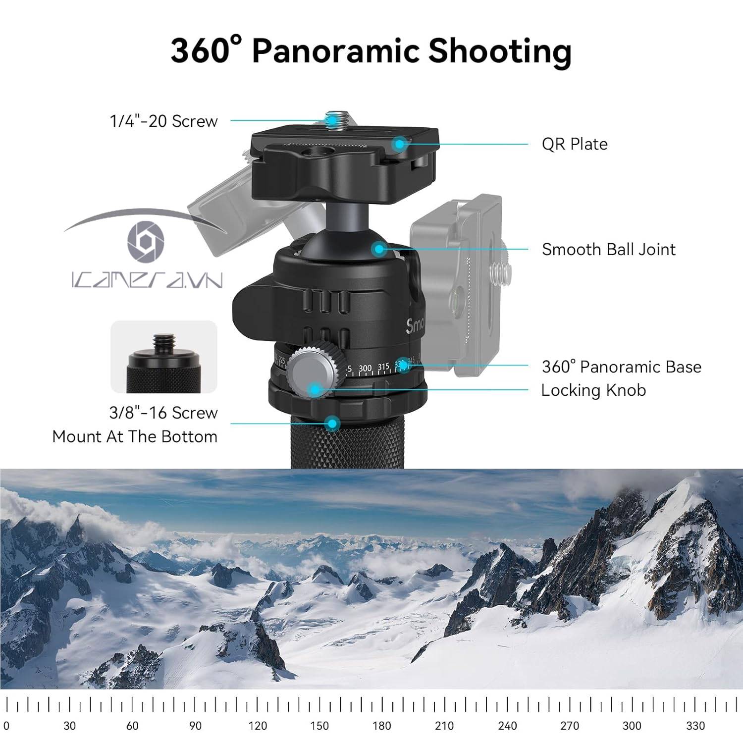 Chân máy ảnh Carbon Fiber Smallrig AP-20 4059