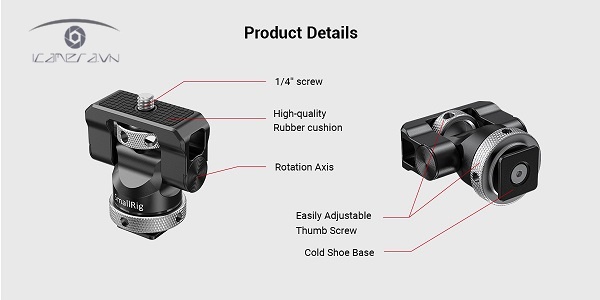 SmallRig BSE2346B - Swivel and Tilt Monitor Mount with Cold Shoe