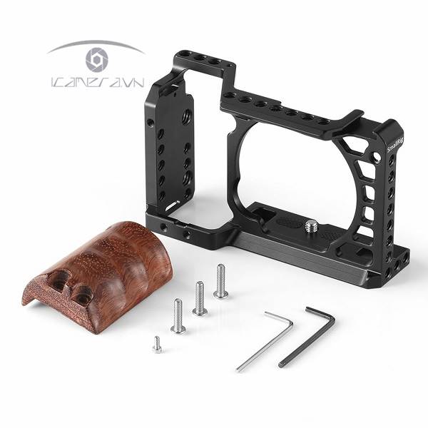 Khung SmallRig Cage với báng cầm gỗ cho Sony A6500 (2097)