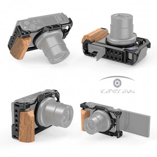 Khung SmallRig Cage với báng cầm gỗ cho Sony ZV1 (2937)