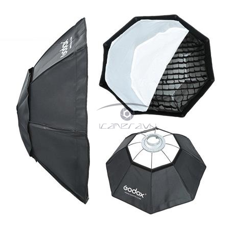 Softbox Godox Octagon đường kính 95cm kèm Grip lưới tổ ong