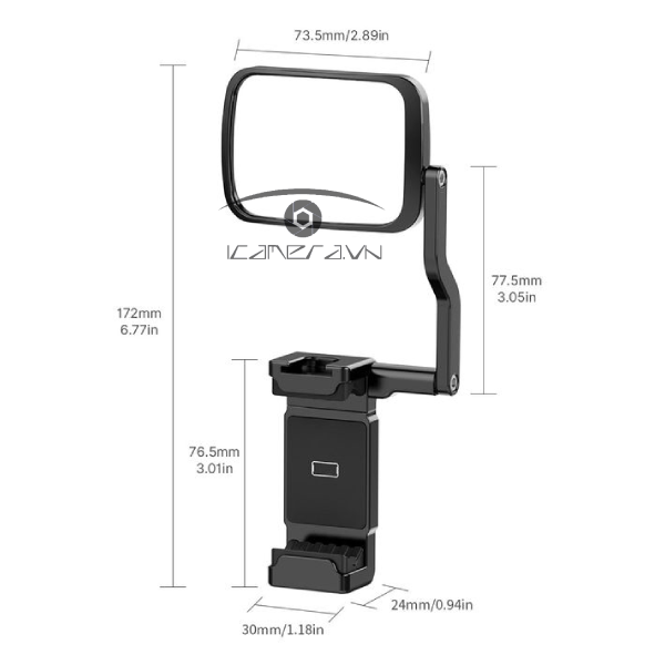 Kẹp điện thoại kèm gương Ulanzi ST-30